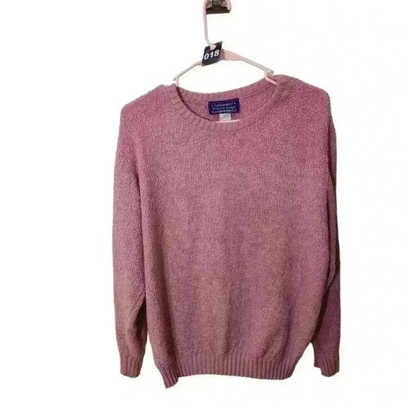 Willow Ridge Sweaters - Vintage  willow ridge mauve pink knit sweater 80's vibe long sleeve size large